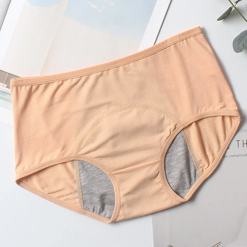 5pcs/Set Menstrual Panties Women Sexy Pants Leak Proof Incontinence Underwear Period Proof Cotton Briefs High Waist Warm Female
