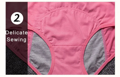 5pcs/Set Menstrual Panties Women Sexy Pants Leak Proof Incontinence Underwear Period Proof Cotton Briefs High Waist Warm Female