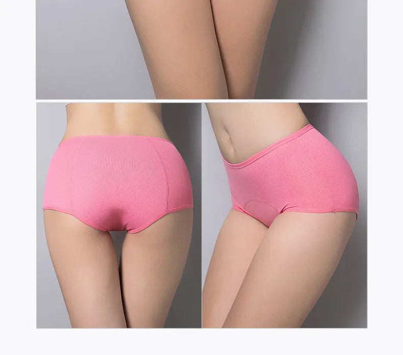 5pcs/Set Menstrual Panties Women Sexy Pants Leak Proof Incontinence Underwear Period Proof Cotton Briefs High Waist Warm Female