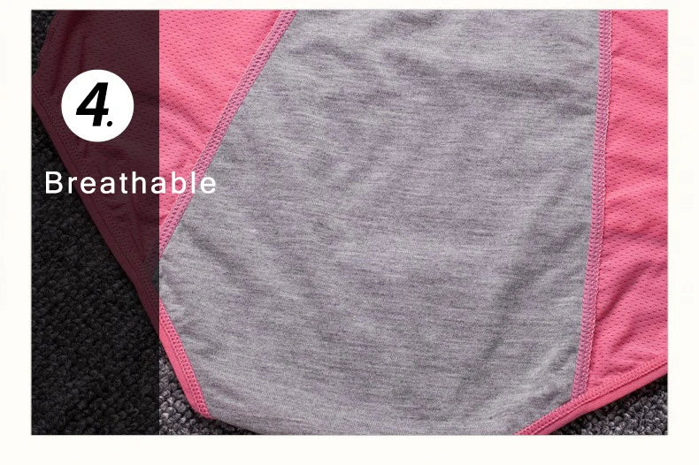 5pcs/Set Menstrual Panties Women Sexy Pants Leak Proof Incontinence Underwear Period Proof Cotton Briefs High Waist Warm Female