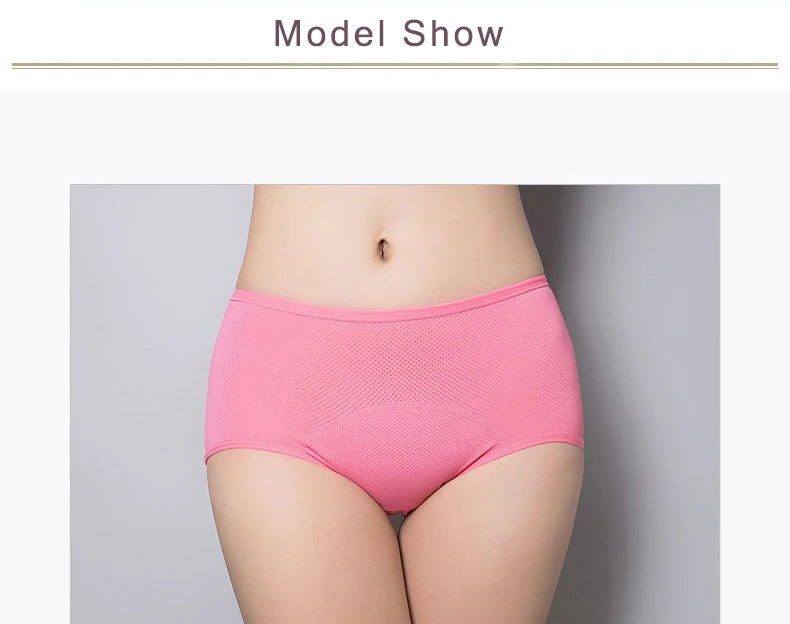 5pcs/Set Menstrual Panties Women Sexy Pants Leak Proof Incontinence Underwear Period Proof Cotton Briefs High Waist Warm Female
