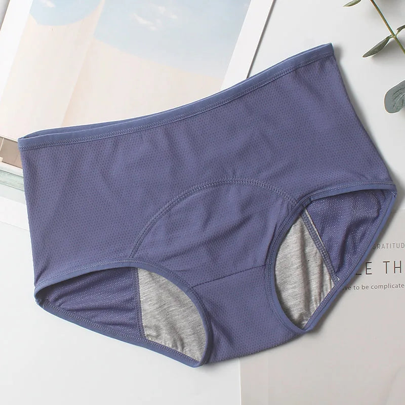 5pcs/Set Menstrual Panties Women Sexy Pants Leak Proof Incontinence Underwear Period Proof Cotton Briefs High Waist Warm Female
