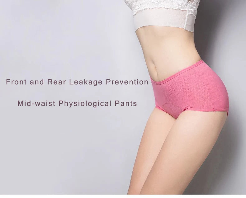5pcs/Set Menstrual Panties Women Sexy Pants Leak Proof Incontinence Underwear Period Proof Cotton Briefs High Waist Warm Female