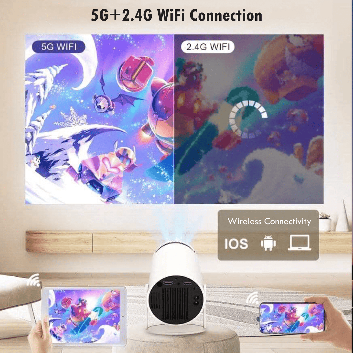 CineMax Portable Home Projector